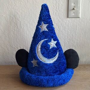 Disney Fantasia Sorcerer Mickey Mouse Embroidered Plush Hat From LA Disneyland